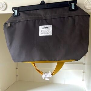Jack Spade Gray and Yellow Garment Bag for Efficient Storage new white tag small